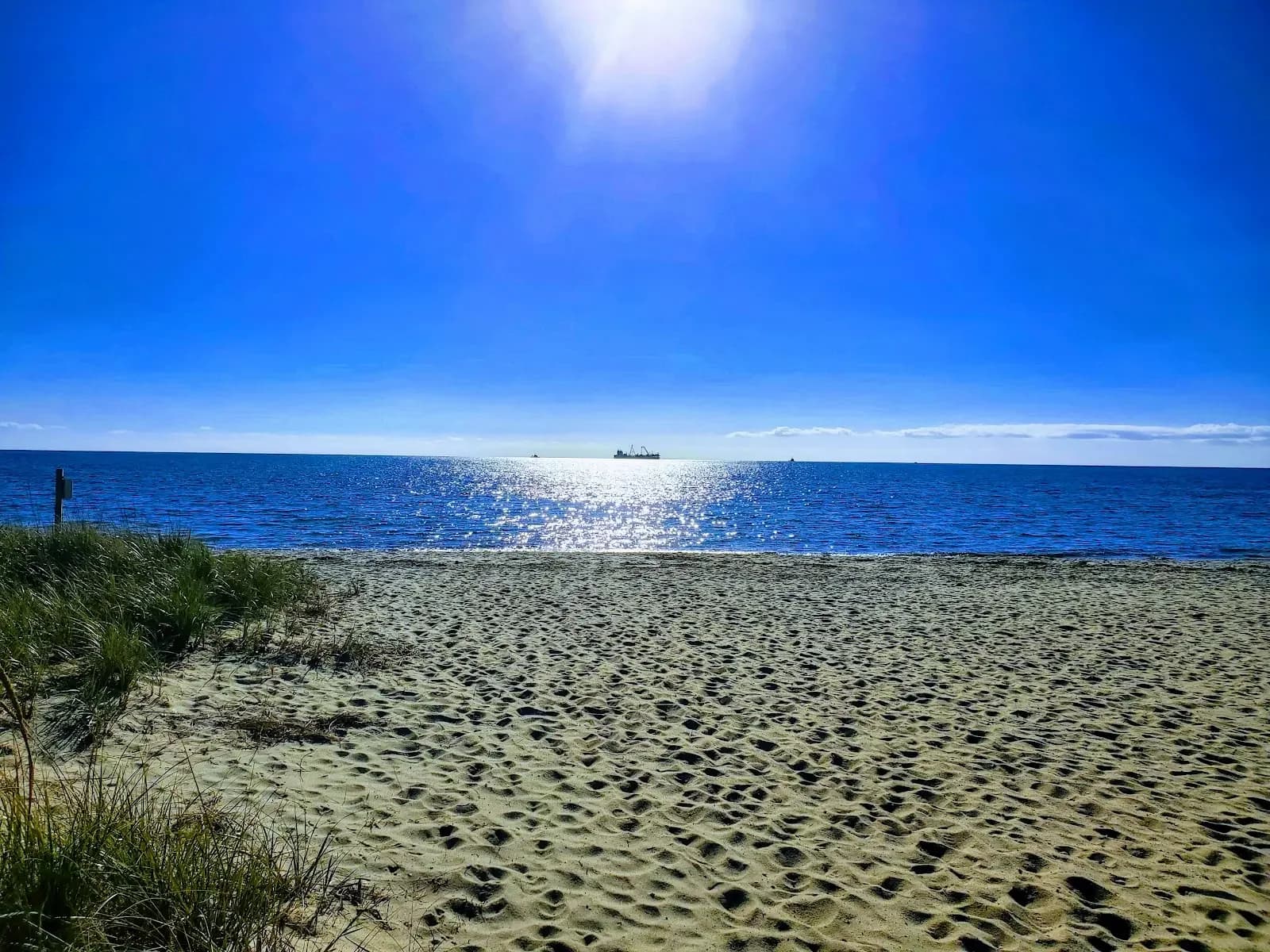 Families gathered along the sandy shoreline of Craigville Beach
