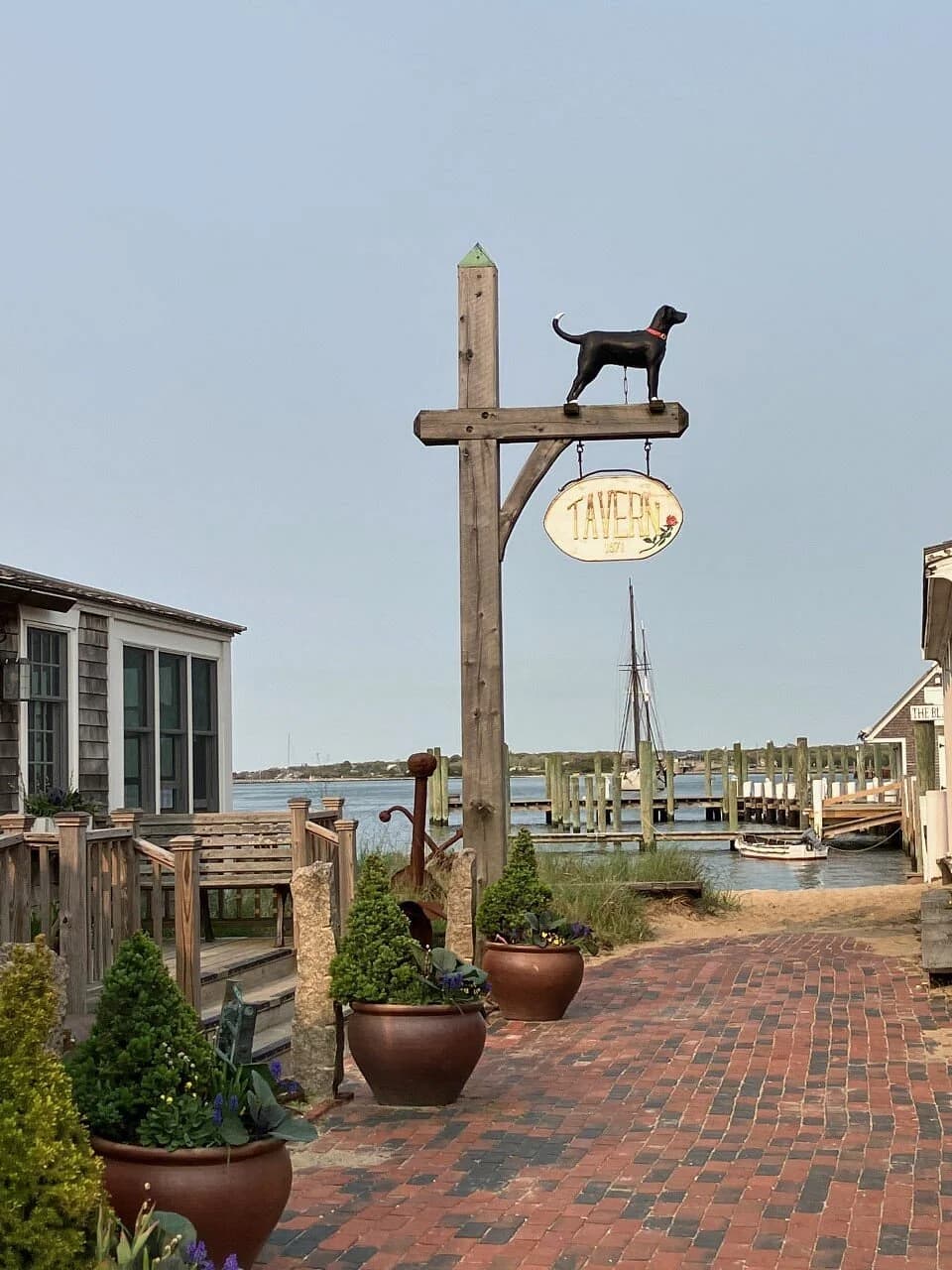 The Black Dog Tavern on the Vineyard Haven waterfront