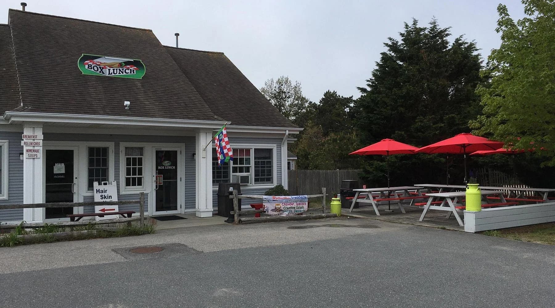 The Box Lunch storefront on Cape Cod