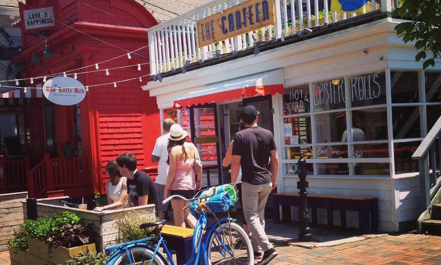 Outdoor seating at The Canteen in Provincetown