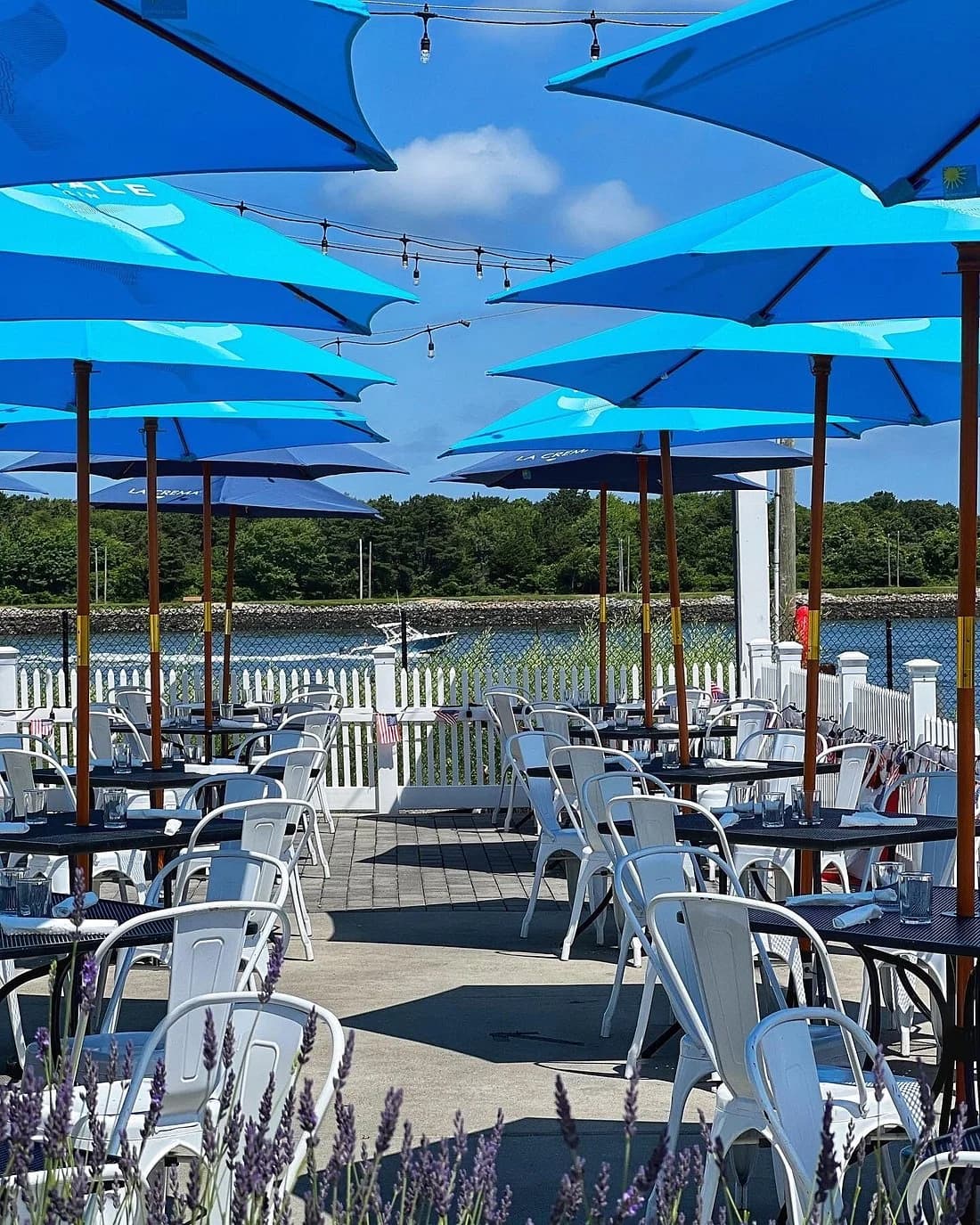 Waterfront seating at Fishermen’s View