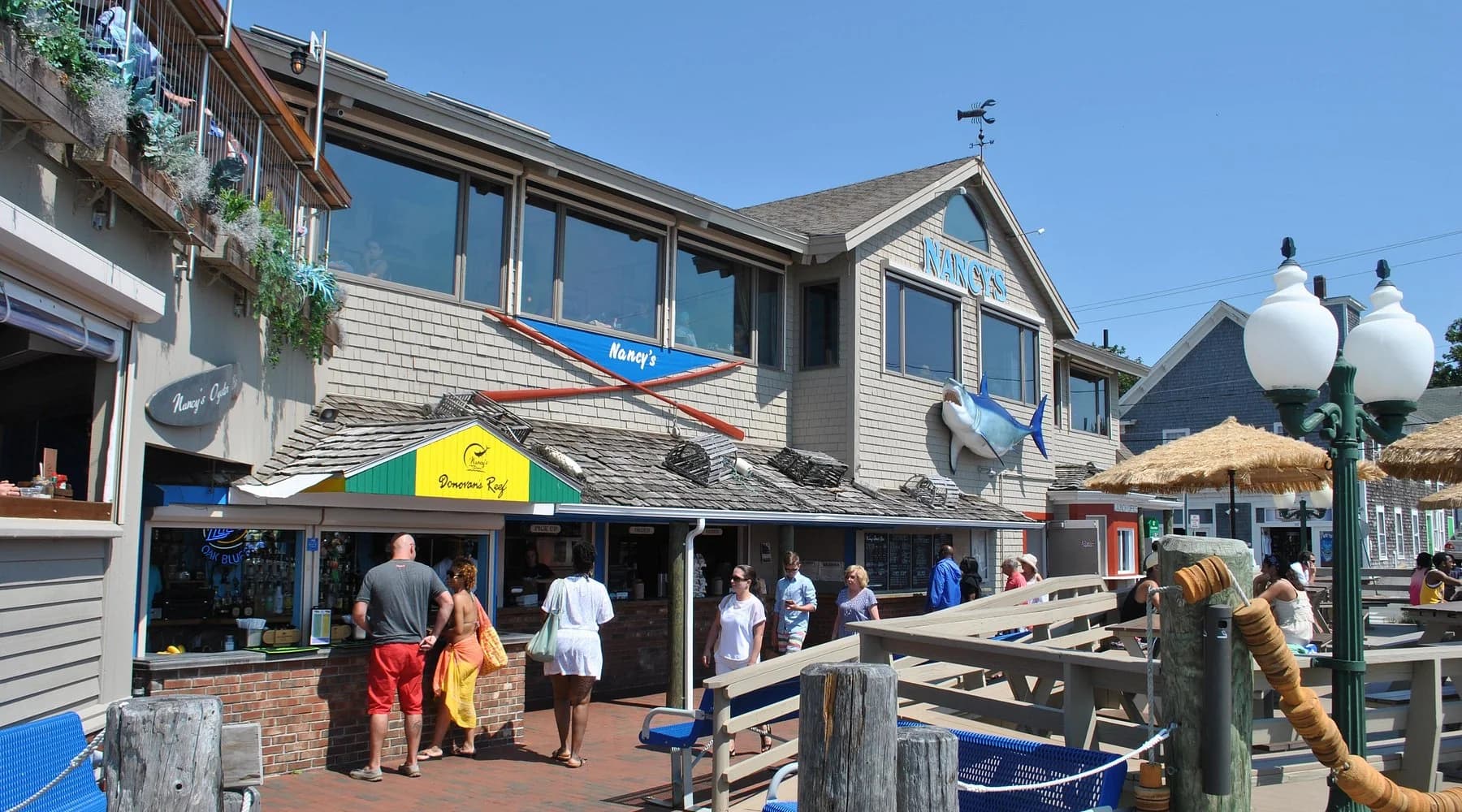 Harbor view from Nancy’s Restaurant in Oak Bluffs