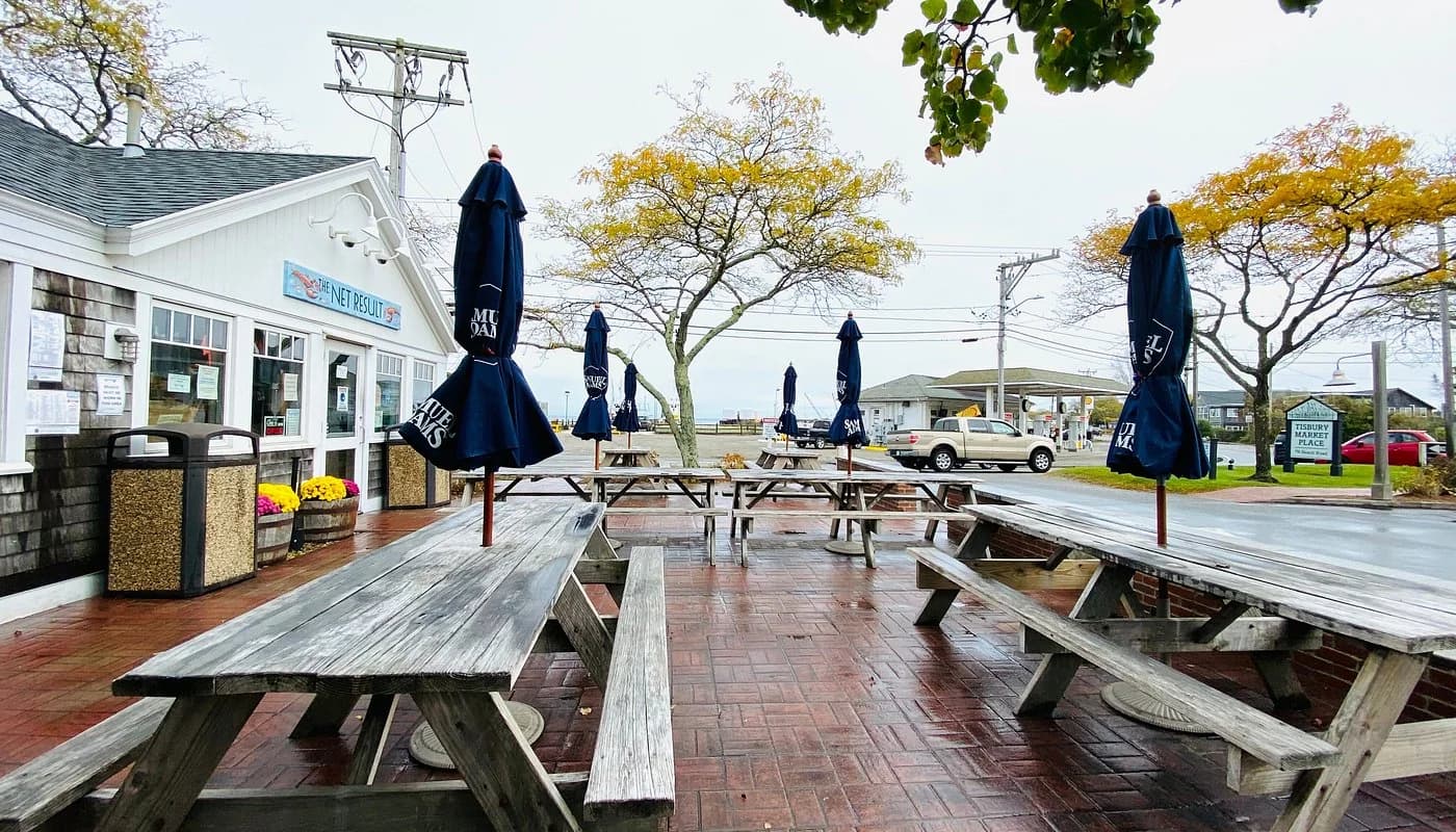 Seafood on ice at The Net Result in Vineyard Haven
