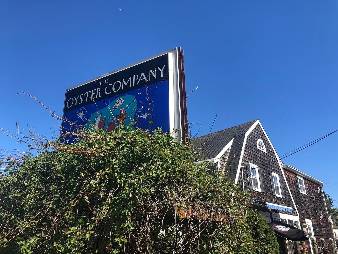 The Oyster Company sign and exterior