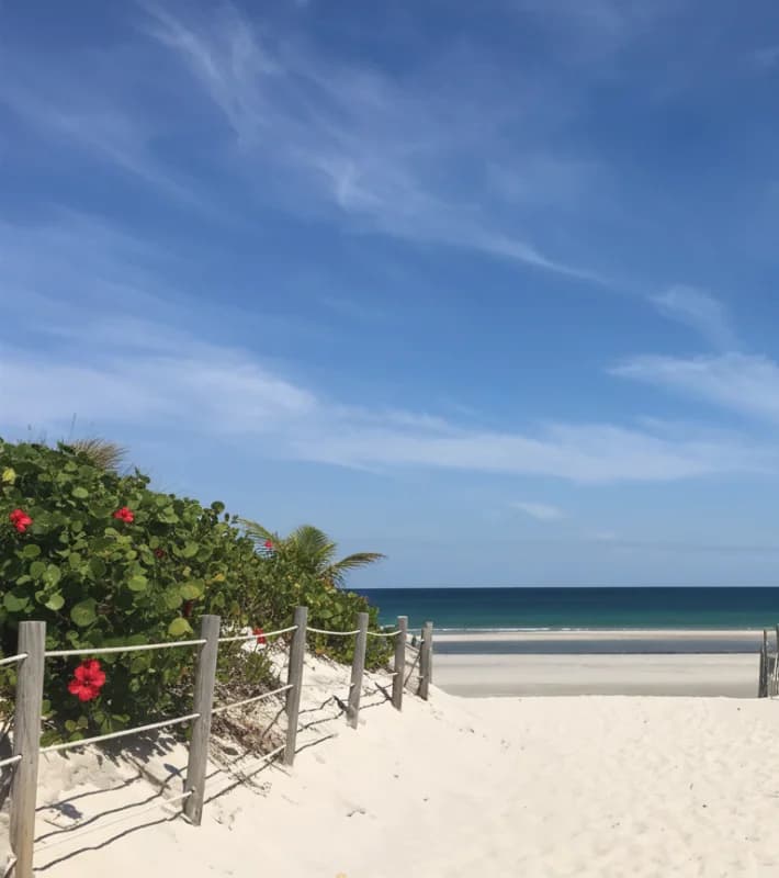 Peaceful shoreline of Mayflower Beach along Cape Cod Bay