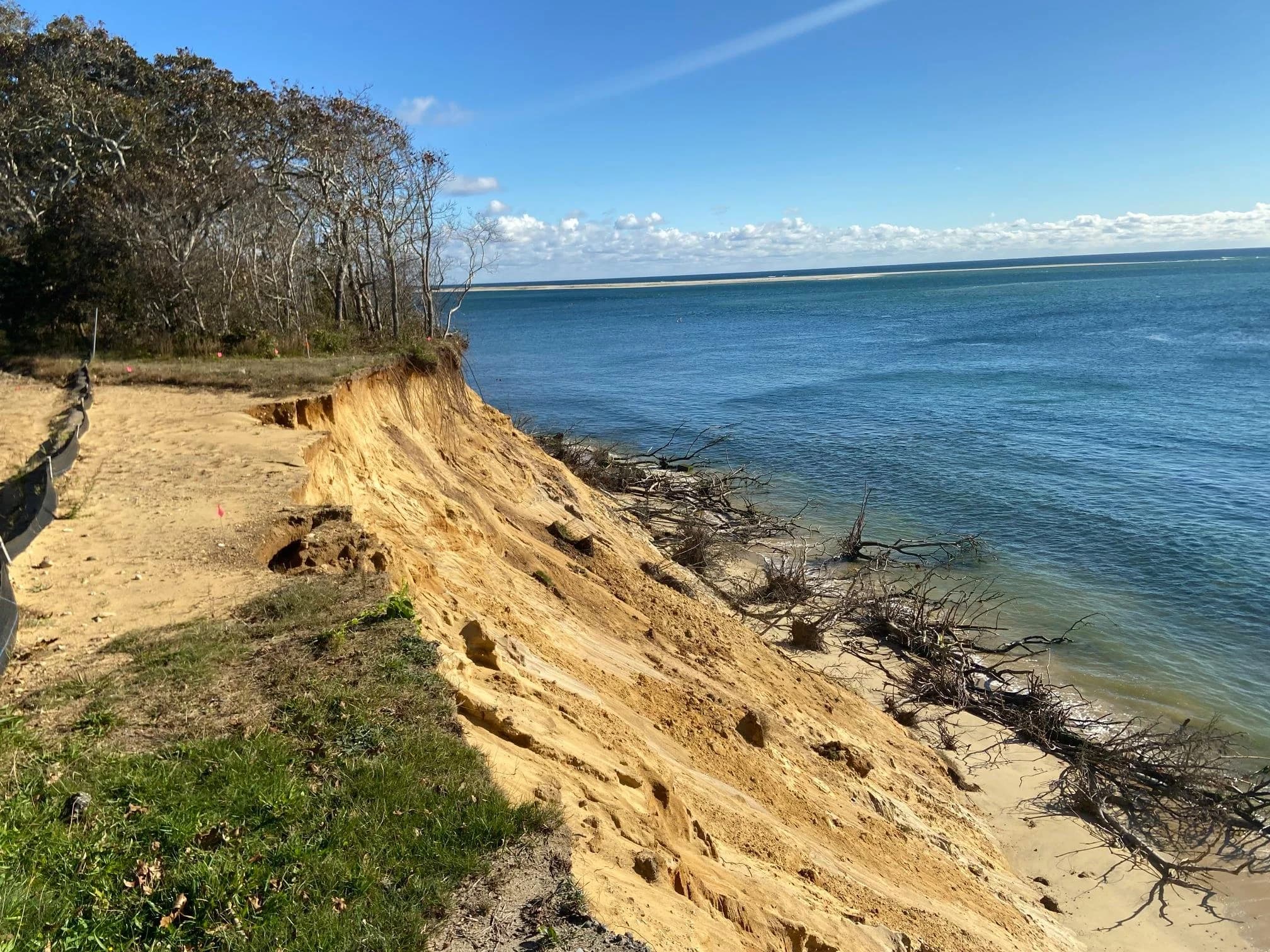 Open barrier beach and marsh at Monomoy National Wildlife Refuge